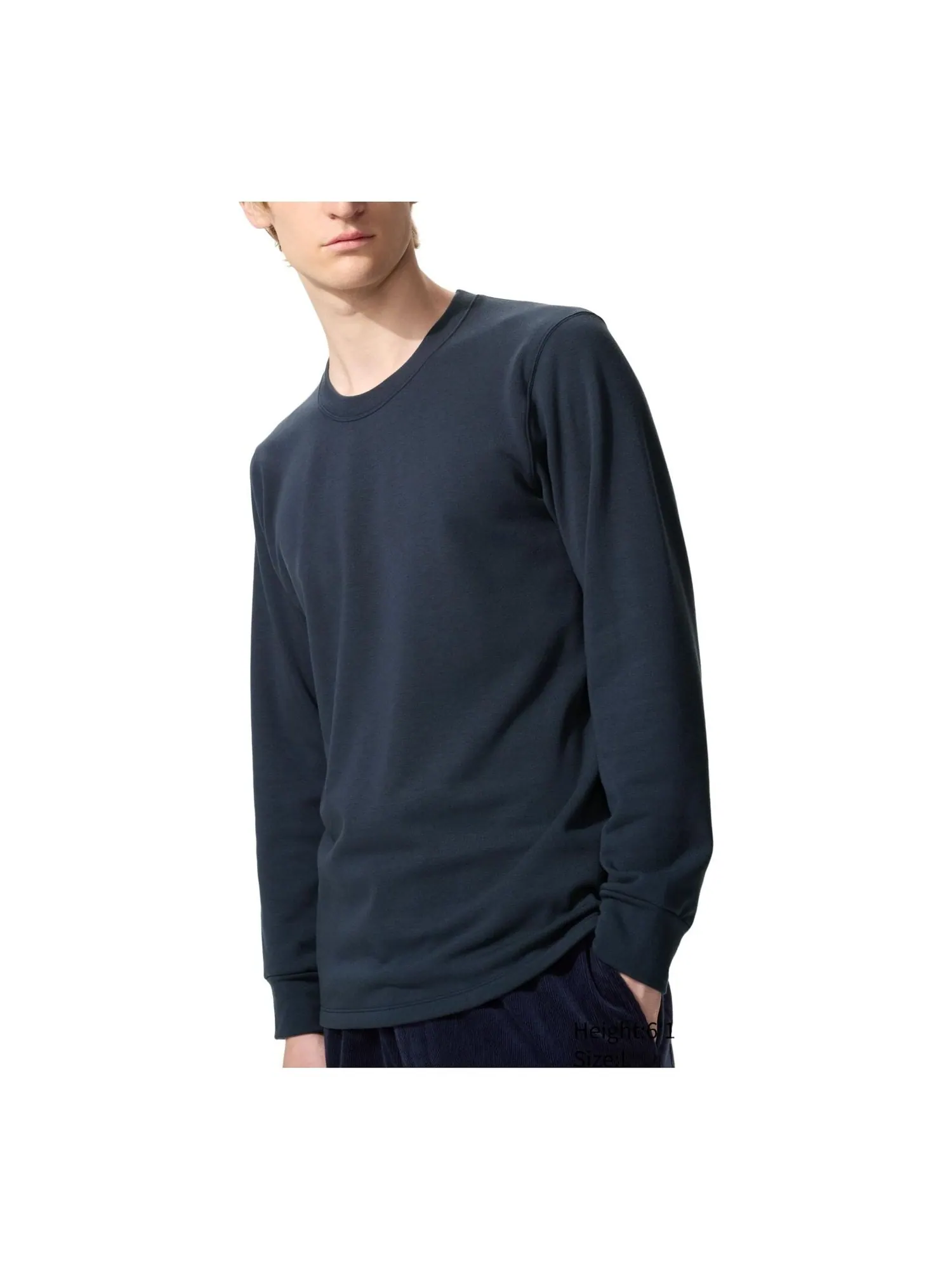 Ультратеплая футболка с круглым вырезом UNIQLO HEATTECH