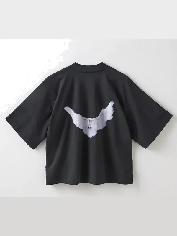 Футболка engineered by balenciaga ss22 dove no seam t-shirt 'black' Yeezy Gap — изображение 2 из 2, черный