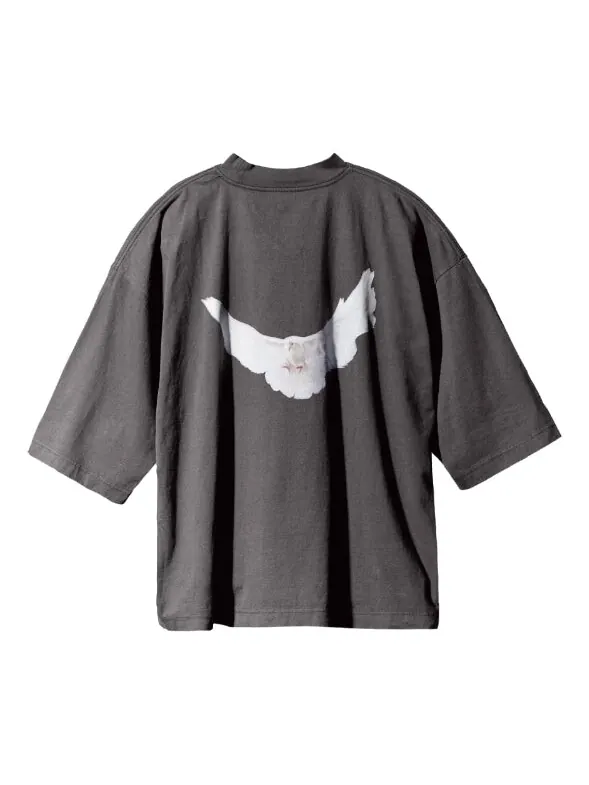 Футболка engineered by balenciaga ss22 dove 3/4 sleeve t-shirt 'grey' Yeezy Gap — изображение 2 из 2, серый