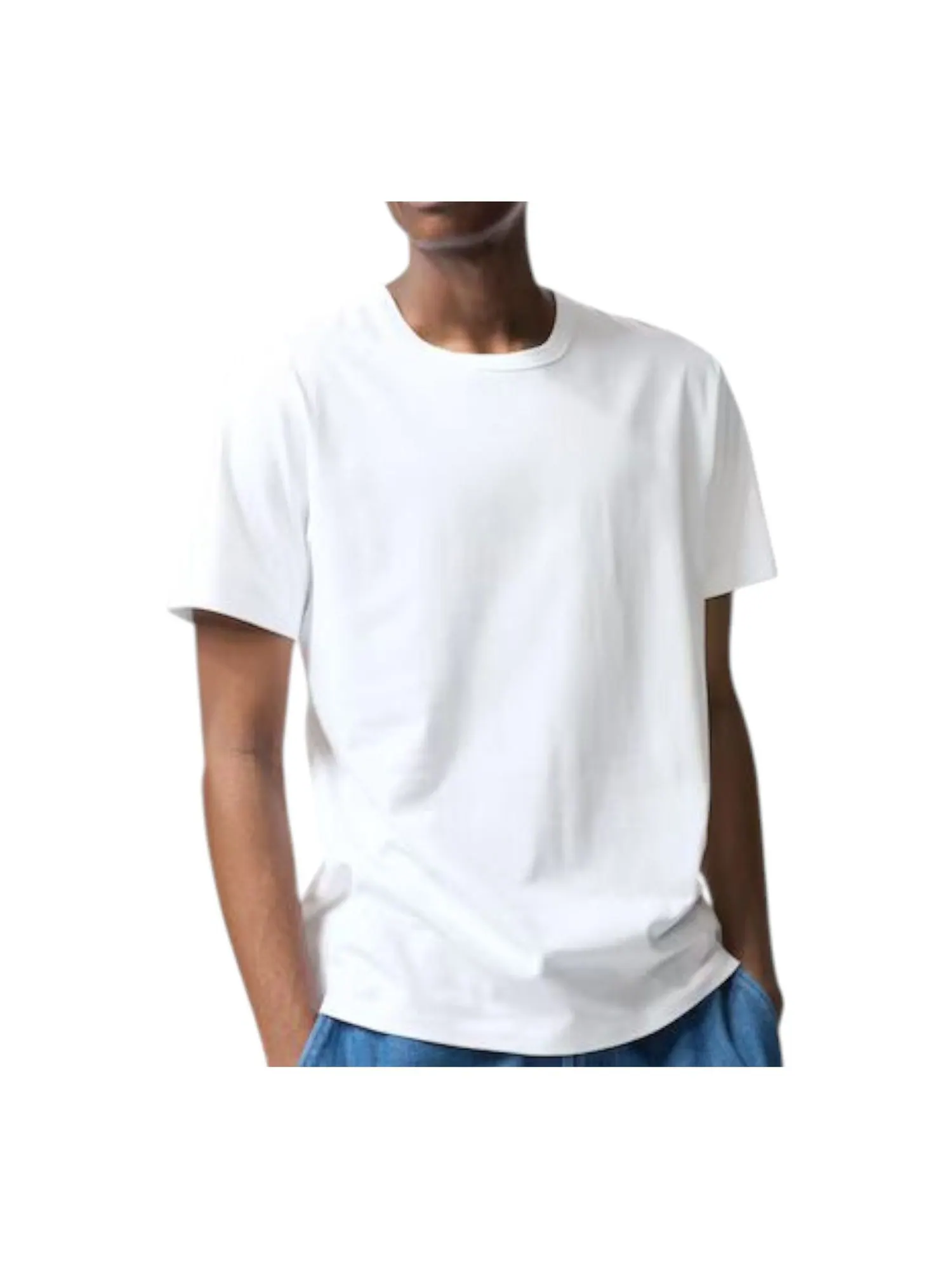 Хлопковая футболка UNIQLO AIRism — изображение 2 из 2, белый