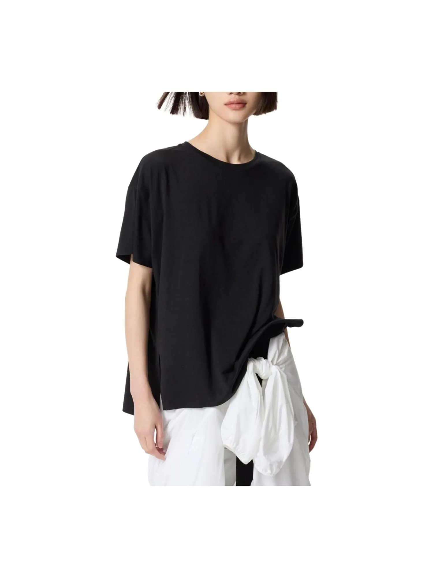 (WMNS) UNIQLO AIRism Бесшовная футболка с круглым вырезом и коротким рукавом