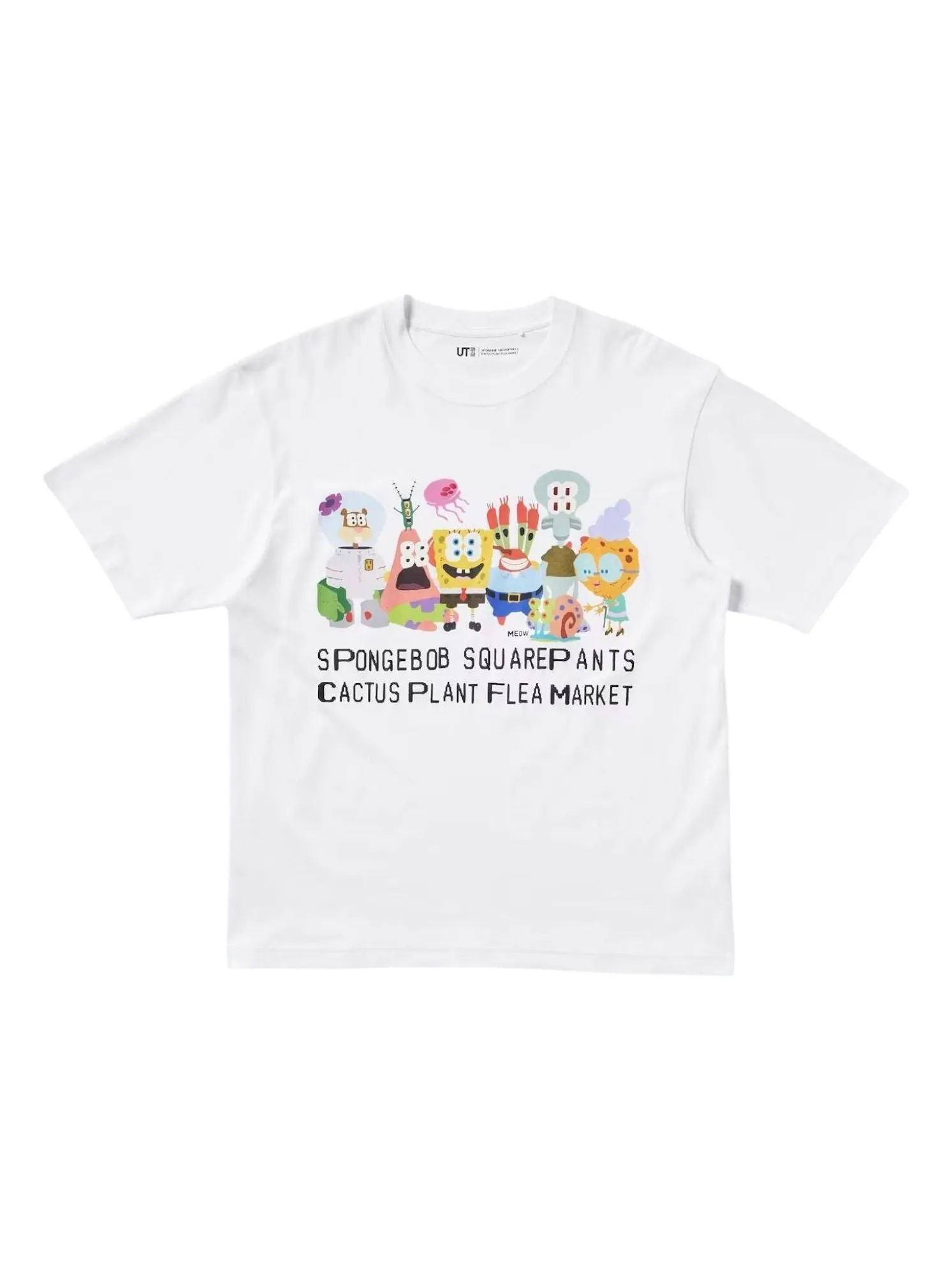 Футболка UNIQLO x Cactus Plant Flea Market Spongebob Squarepants UT Graphic II T-Shirt 'White'