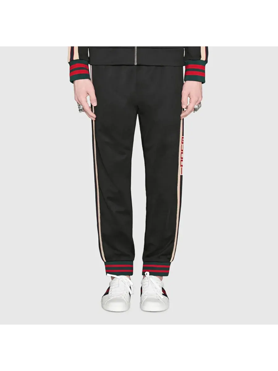 Брюки Gucci Technical Track Pants, мужские — изображение 1 из 6, черный