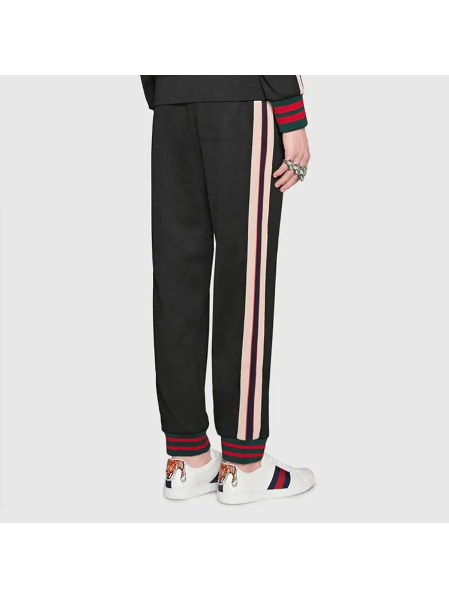 Брюки Gucci Technical Track Pants, мужские — изображение 2 из 6, черный