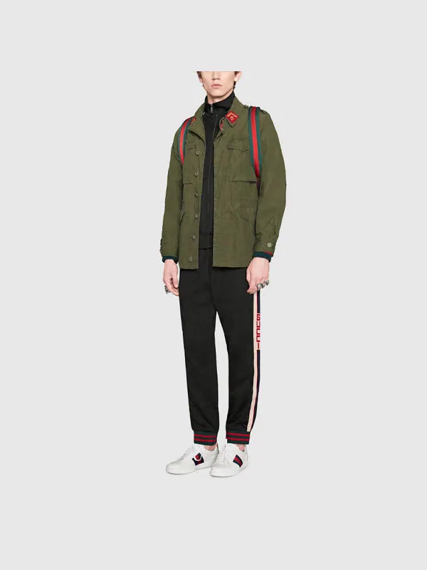 Брюки Gucci Technical Track Pants, мужские — изображение 6 из 6, черный