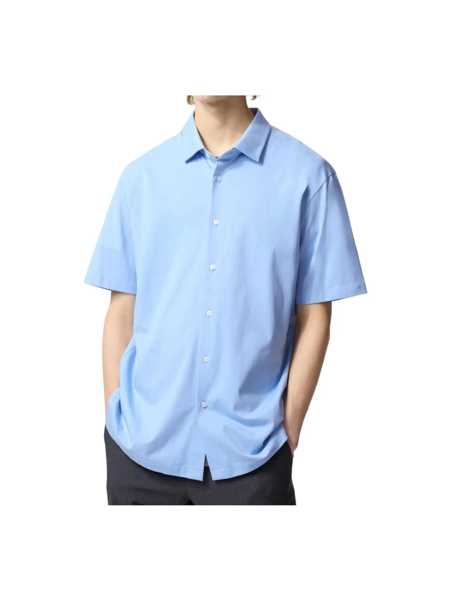 Поло Uniqlo AIRism в стиле рубашки
