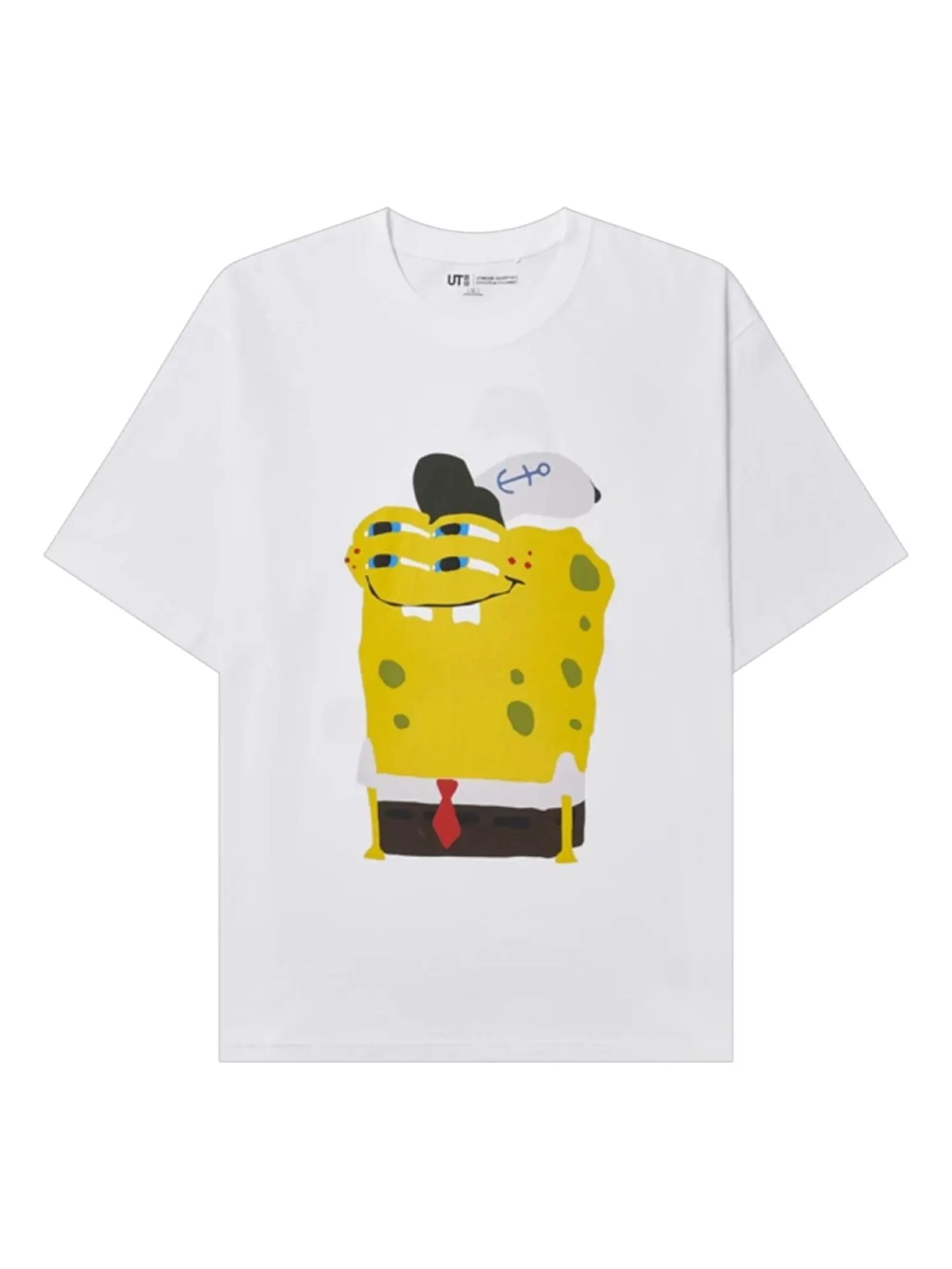 Футболка UNIQLO x Cactus Plant Flea Market Spongebob Squarepants UT Graphic T-Shirt 'White'