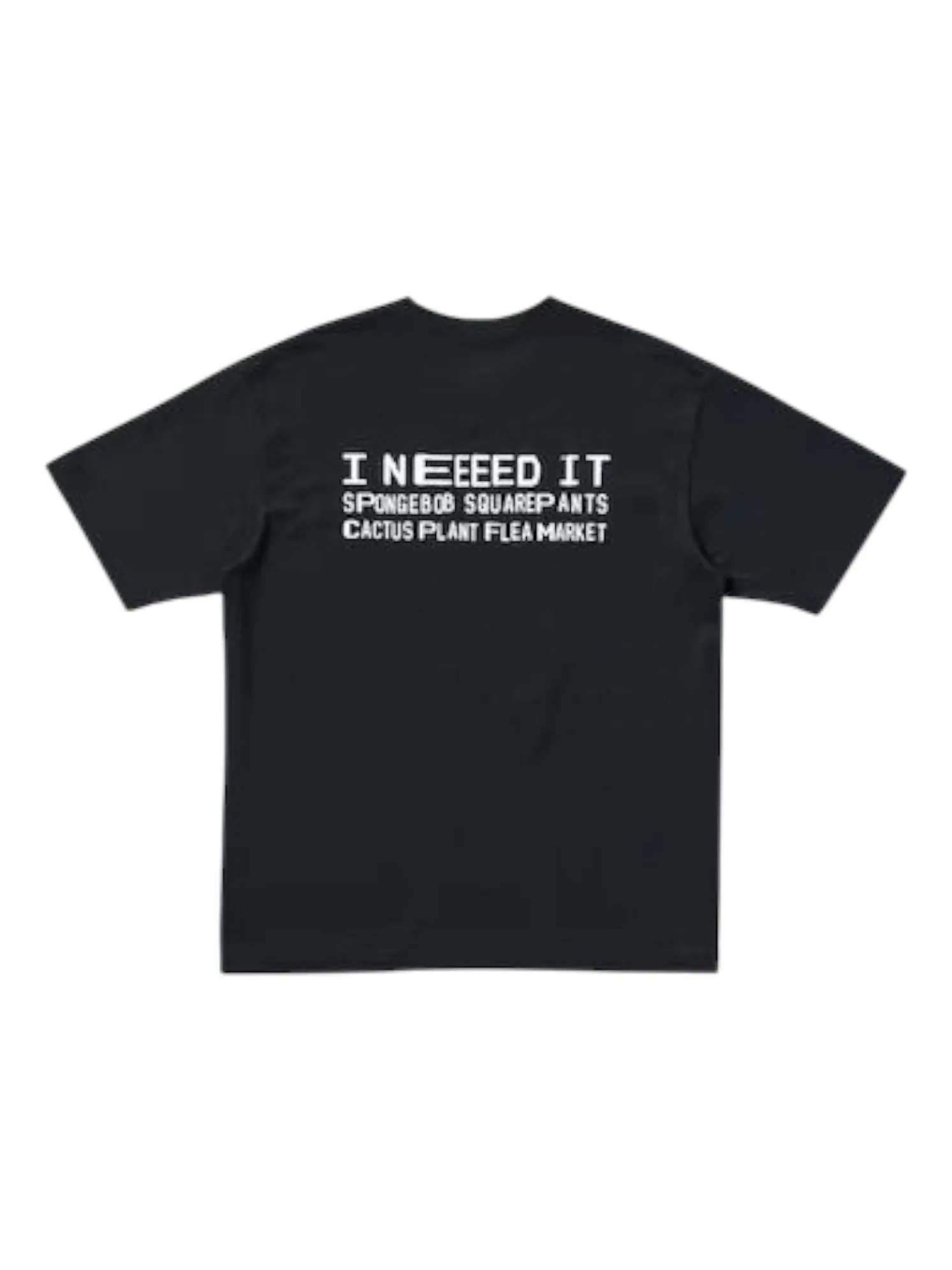 Худи UNIQLO x Cactus Plant Flea Market Spongebob Squarepants T-Shirt 'Black' — изображение 2 из 2, черный