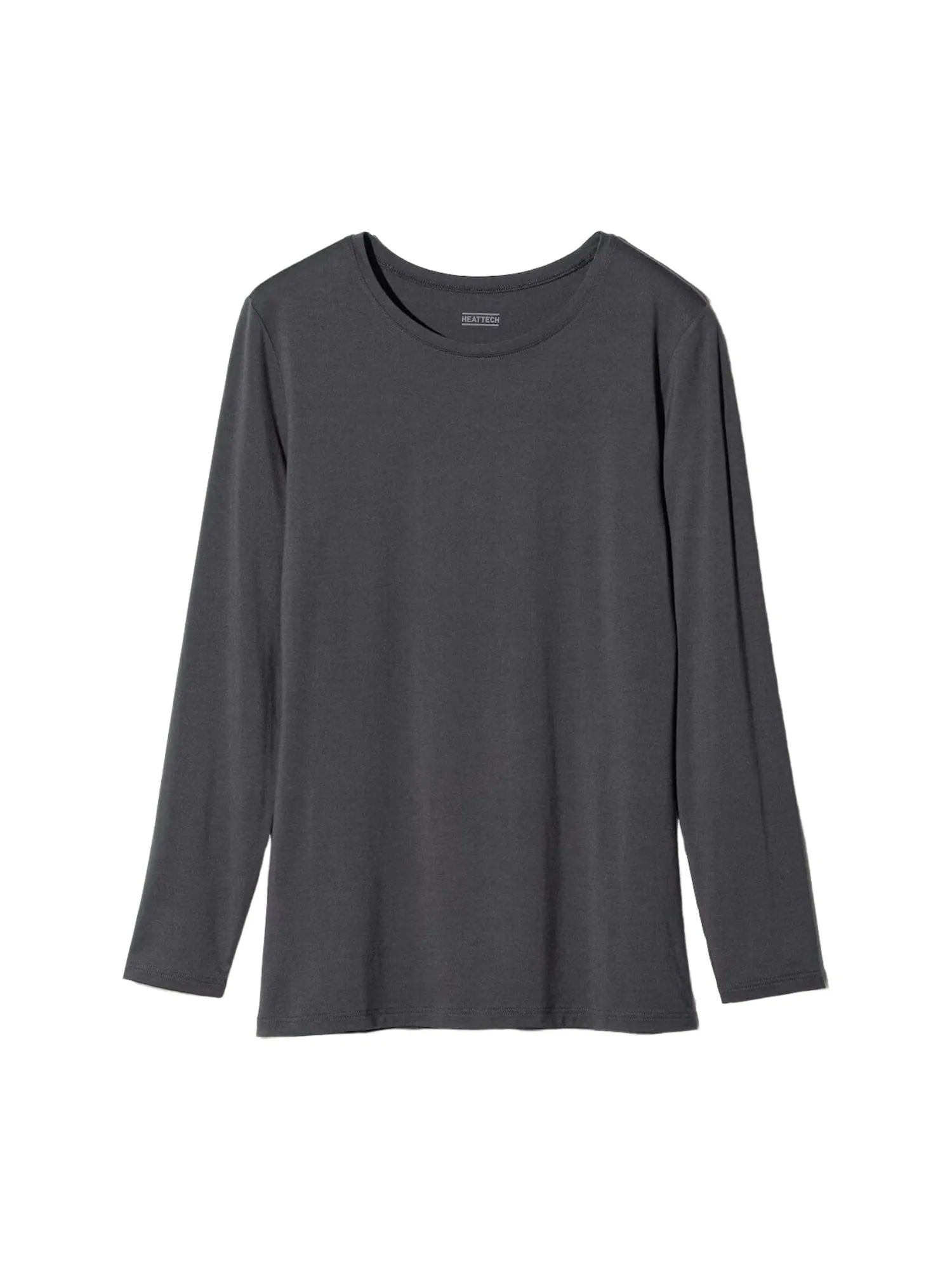 (WMNS) Футболка UNIQLO HEATTECH с круглым вырезом — изображение 2 из 2, серый
