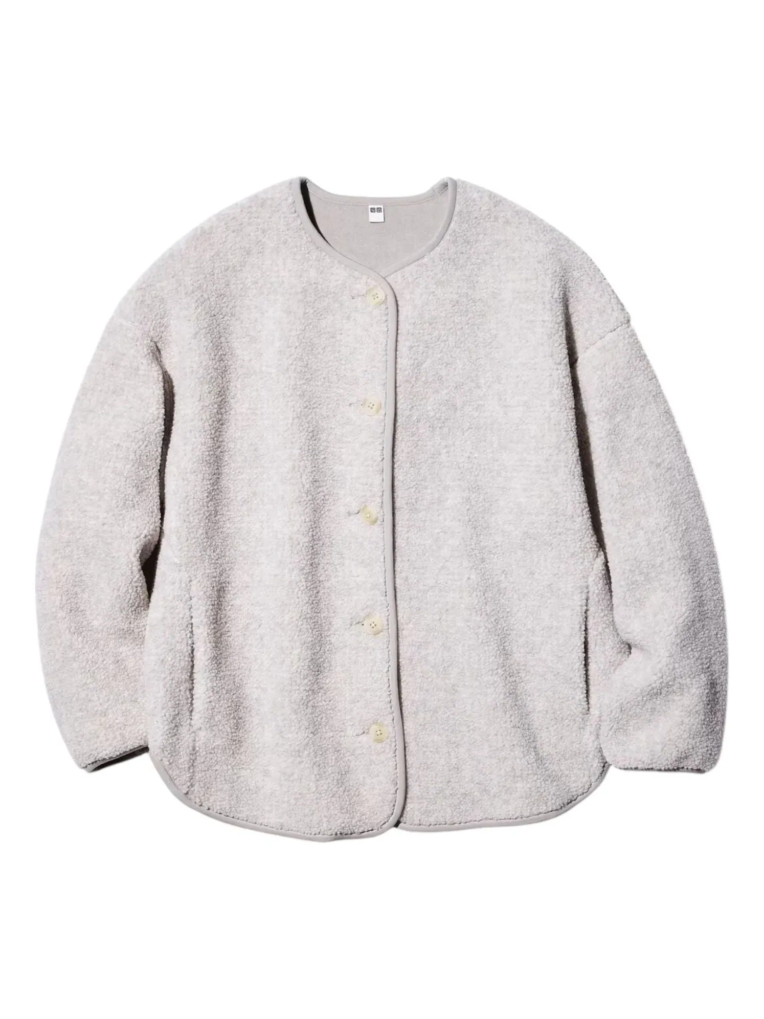 Кардиган Uniqlo из флиса с ворсом, свободного кроя
