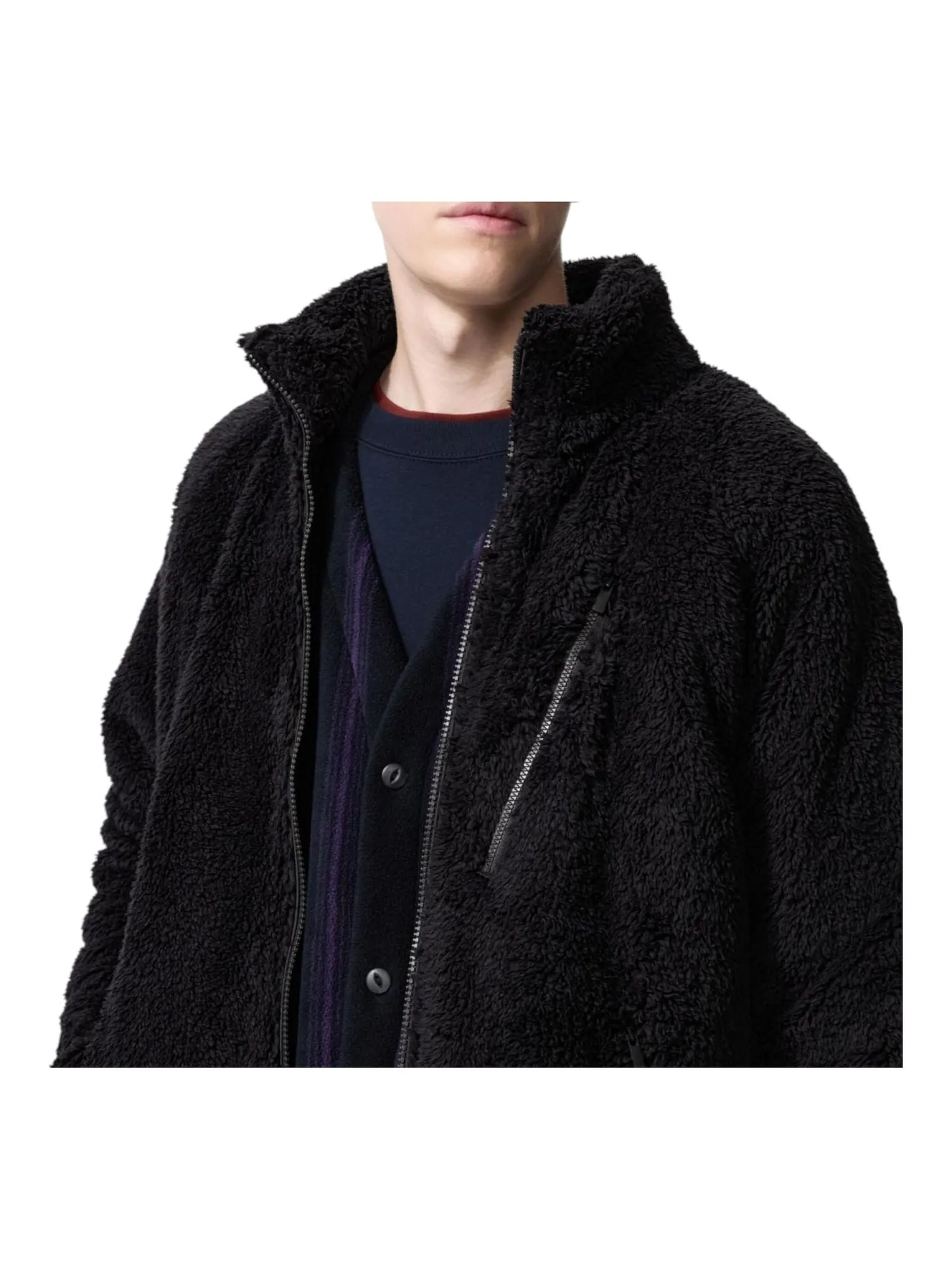 Куртка Uniqlo x Needles Fleece Jacket 'Black'