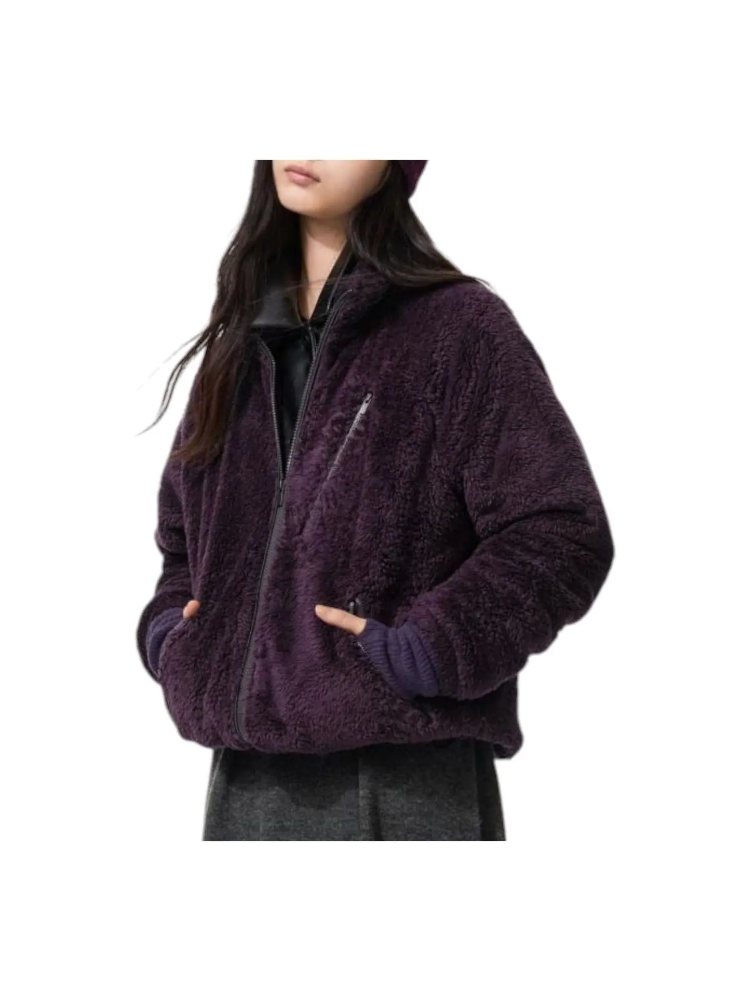Куртка Uniqlo x Needles Fleece Jacket 'Purple'
