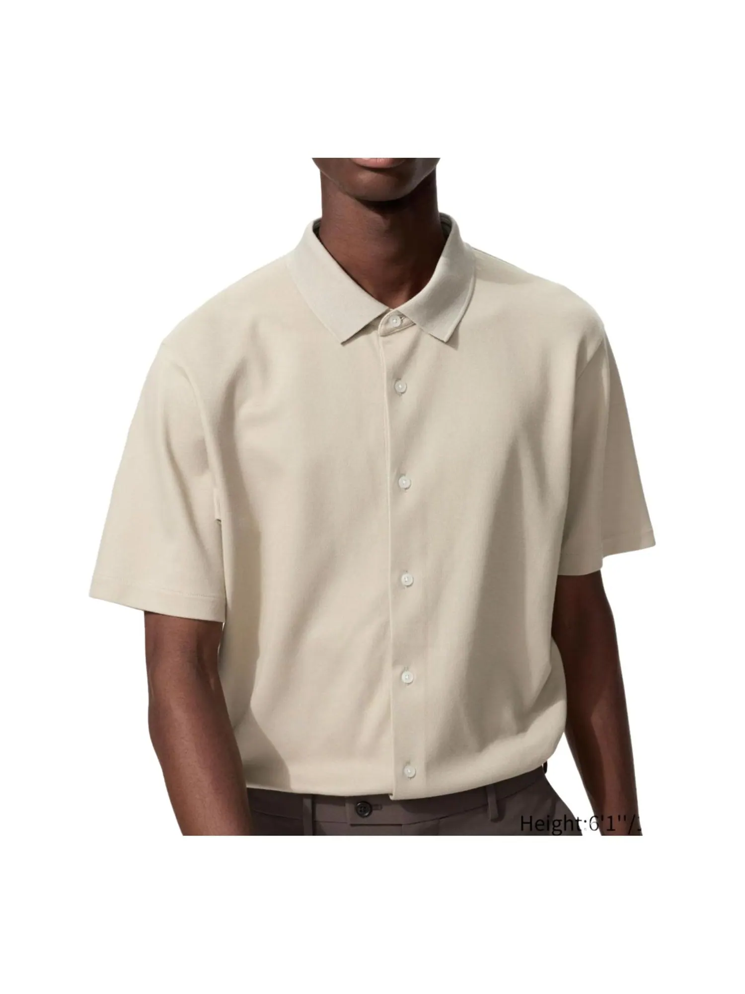 Поло Uniqlo AIRism 'Natural'