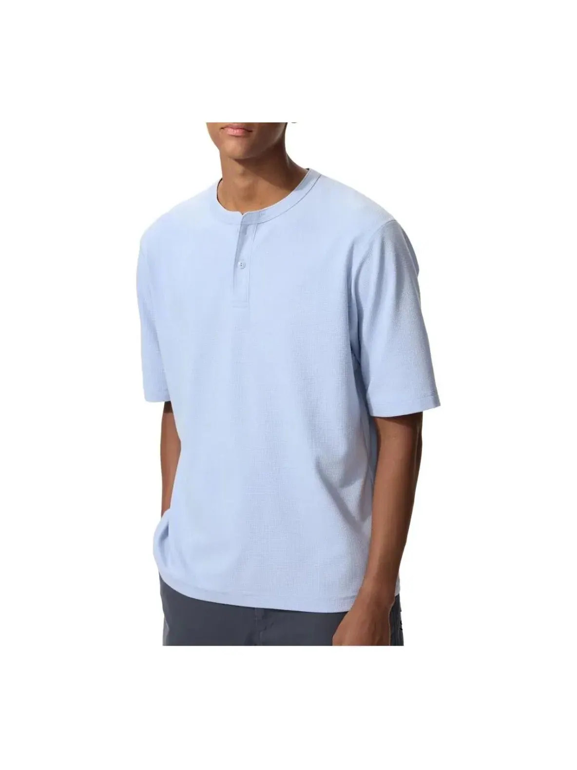 Футболка Uniqlo Dry Waffle Henley Neck Unisex