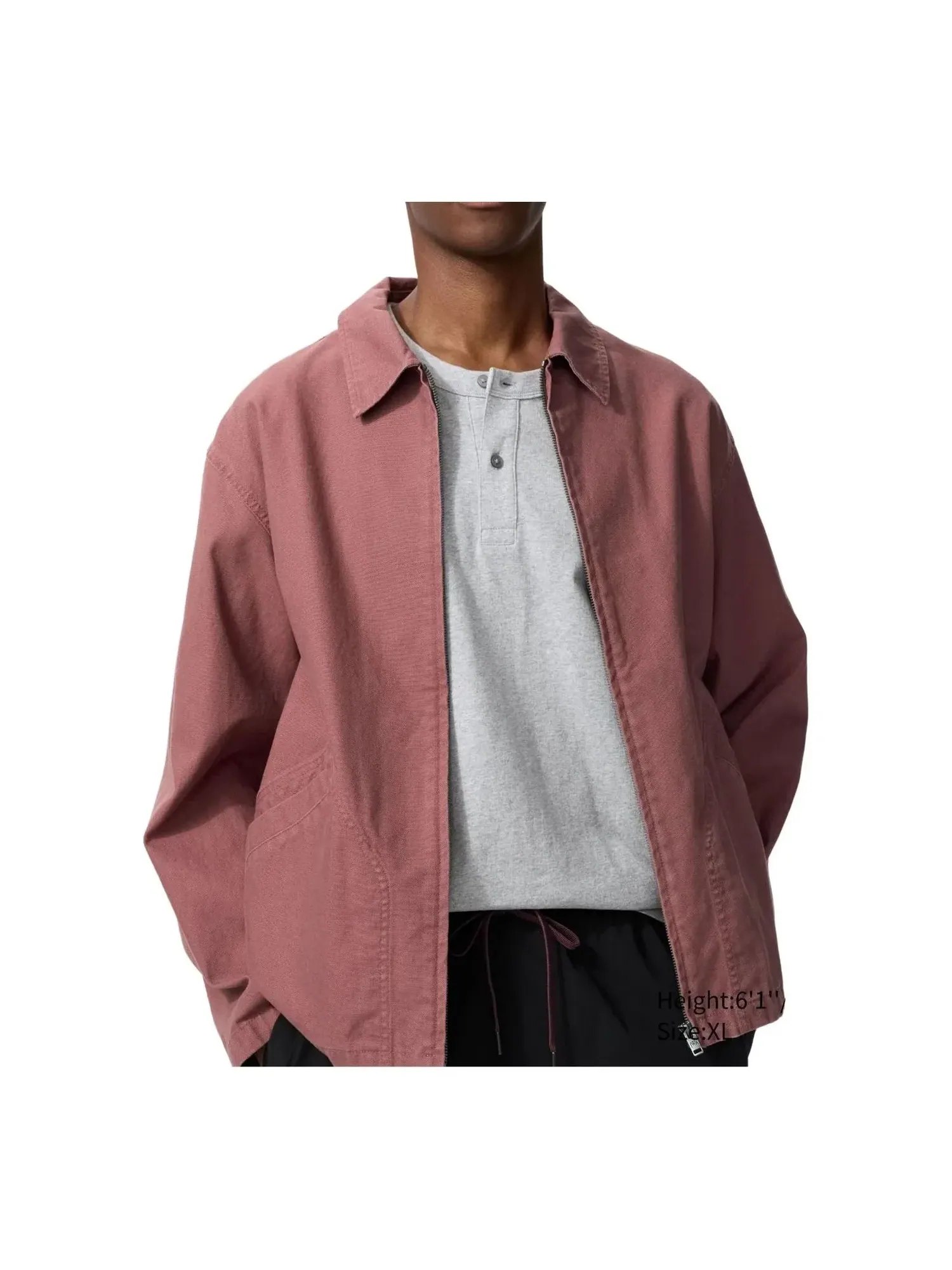 Куртка на молнии Uniqlo, розовый, 484249-12