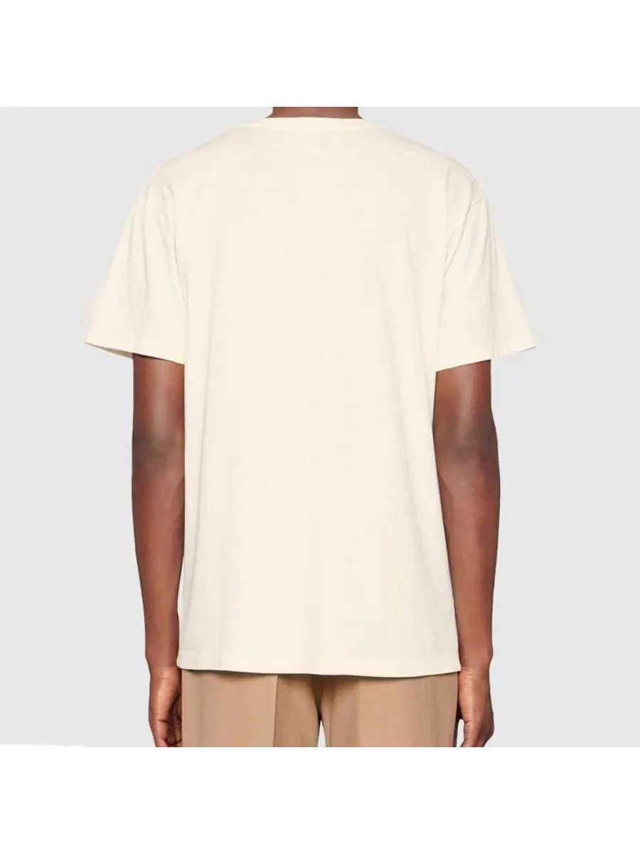 Футболка Gucci Interlock G Large Short Sleeve Unisex — изображение 4 из 5, белый