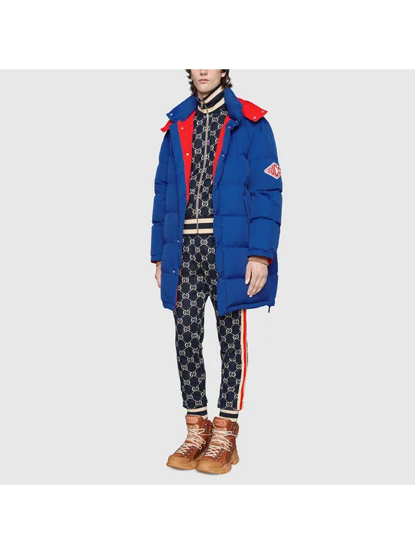 Куртка Gucci GG Jacquard Cotton, с монограммой GG — изображение 3 из 4, синий