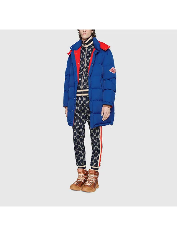Спортивные штаны GUCCI GG Jacquard Jogging Trousers For Men — изображение 2 из 4, синий