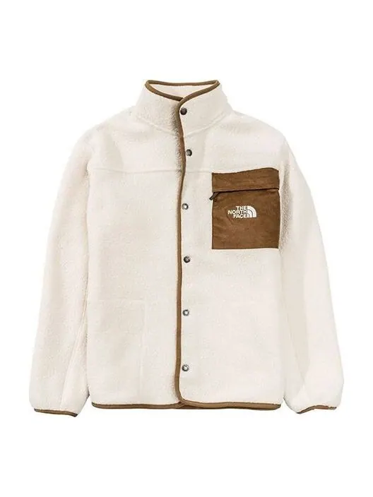 Куртка fleece winter jacket 'white' The North Face — изображение 1 из 1, белый/коричневый