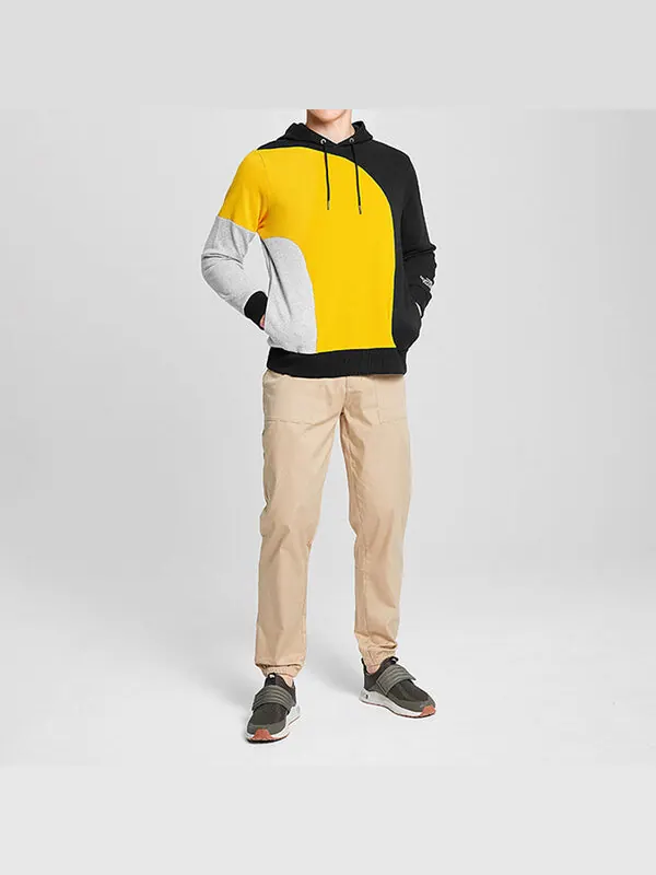 Толстовка outdoor soft knit couple style 'yellow' The North Face — изображение 3 из 4, желтый/черный/серый