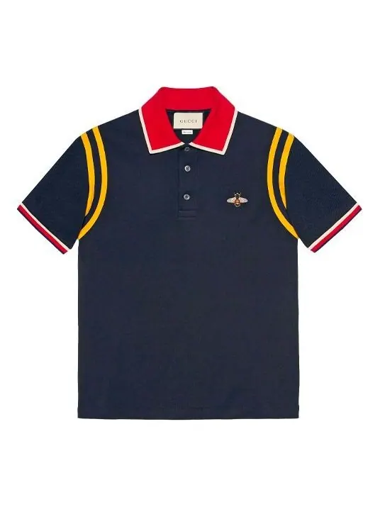 Рубашка поло Gucci SS21 Polo Shirt Bee — изображение 1 из 4, черный