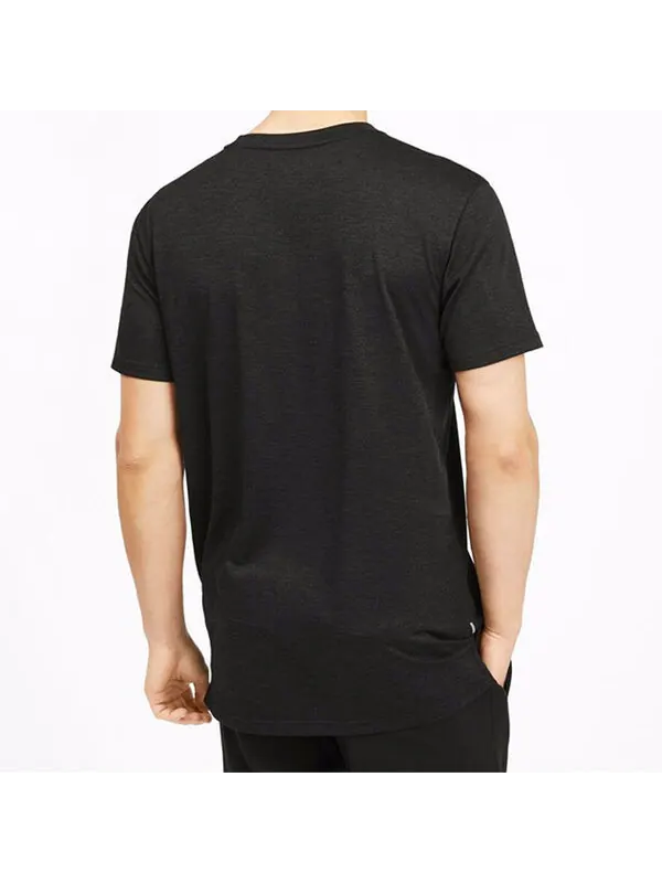 Футболка logo printed short sleeve tee black Puma — изображение 4 из 4, черный