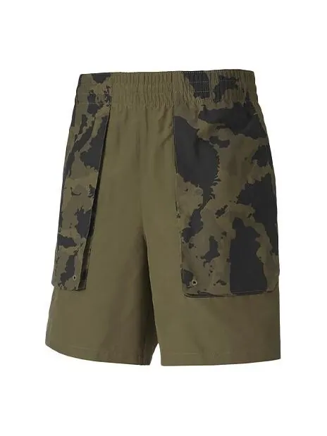 Шорты x first mile trendy casual shorts 'olivegreen' Puma — изображение 1 из 4, оливковый зеленый