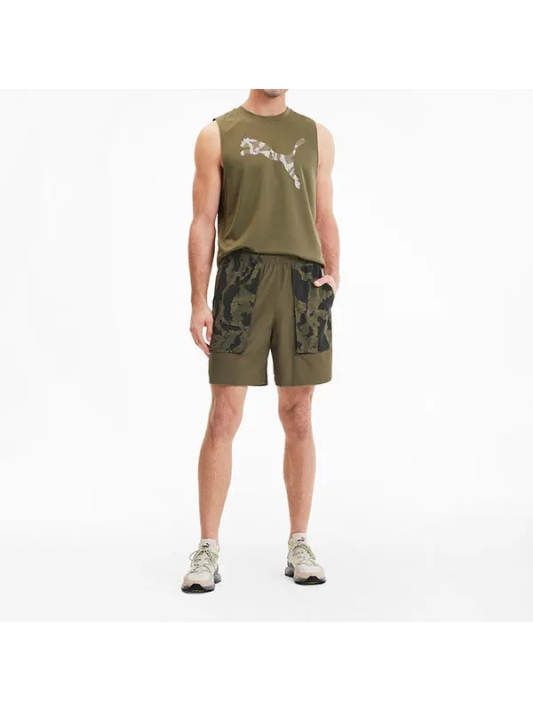 Шорты x first mile trendy casual shorts 'olivegreen' Puma — изображение 3 из 4, оливковый зеленый