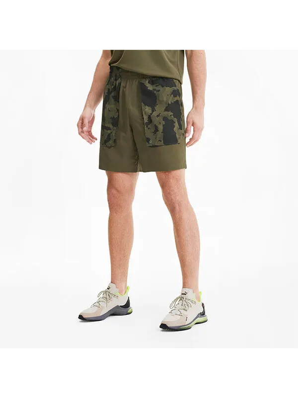 Шорты x first mile trendy casual shorts 'olivegreen' Puma — изображение 4 из 4, оливковый зеленый