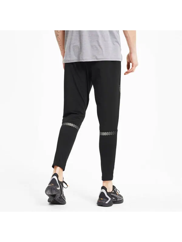 Брюки runner id tapered pants 'black' Puma — изображение 4 из 4, черный/серый