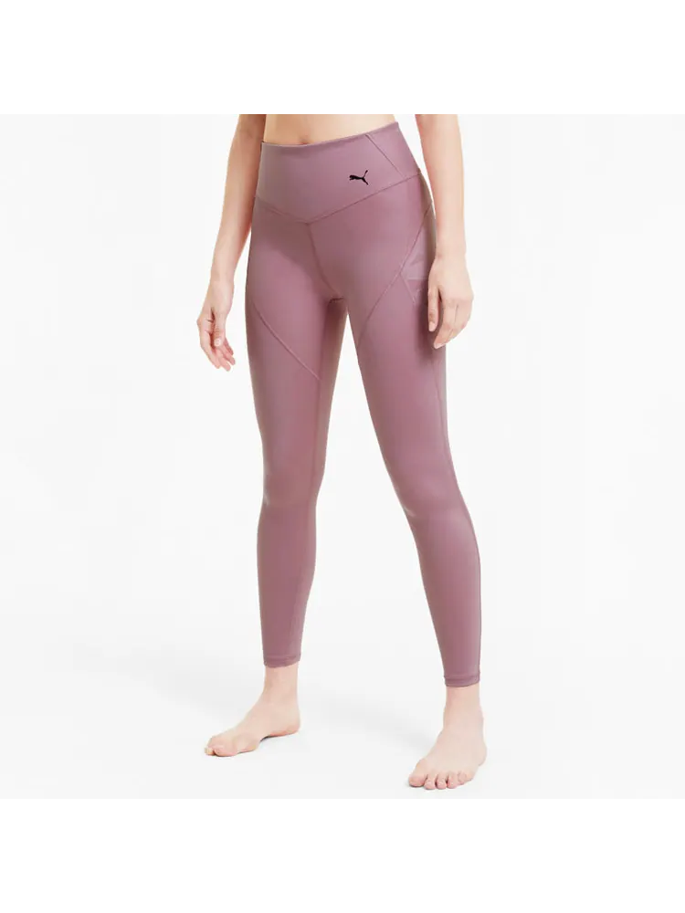 Леггинсы (WMNS) PUMA Studio Porcelain Full Leggings 'Pink' — изображение 3 из 4, розовый