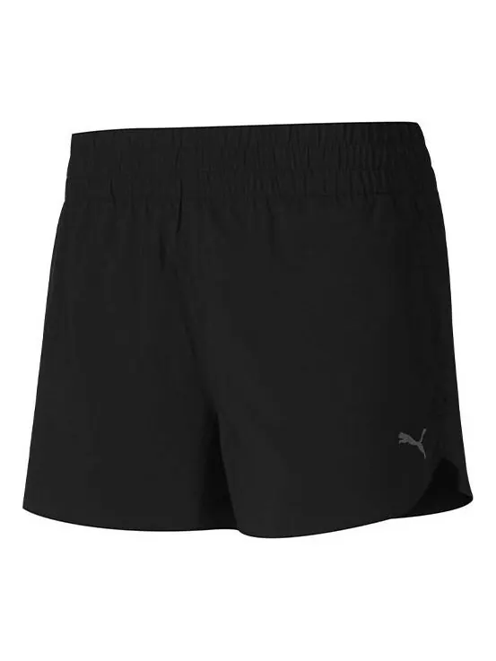 Шорты favourite 4 inch woven training shorts 'black' Puma — изображение 1 из 2, черный/белый