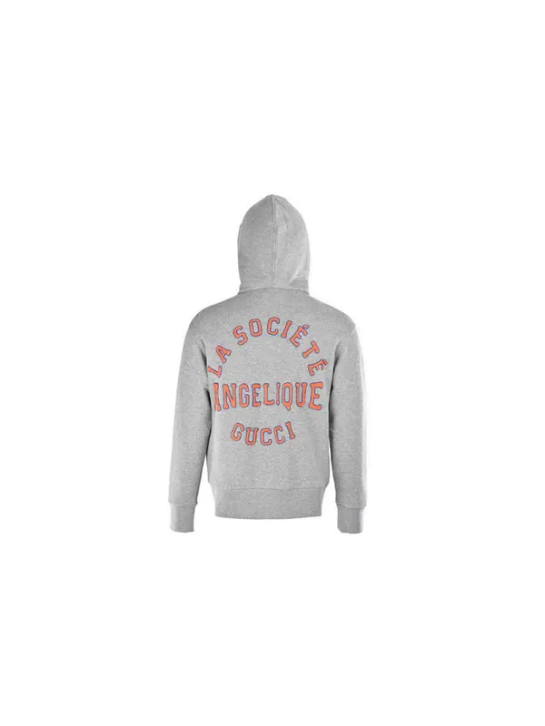 Куртка Gucci Tiger Head Hooded Jacket — изображение 2 из 3, серый/зеленый