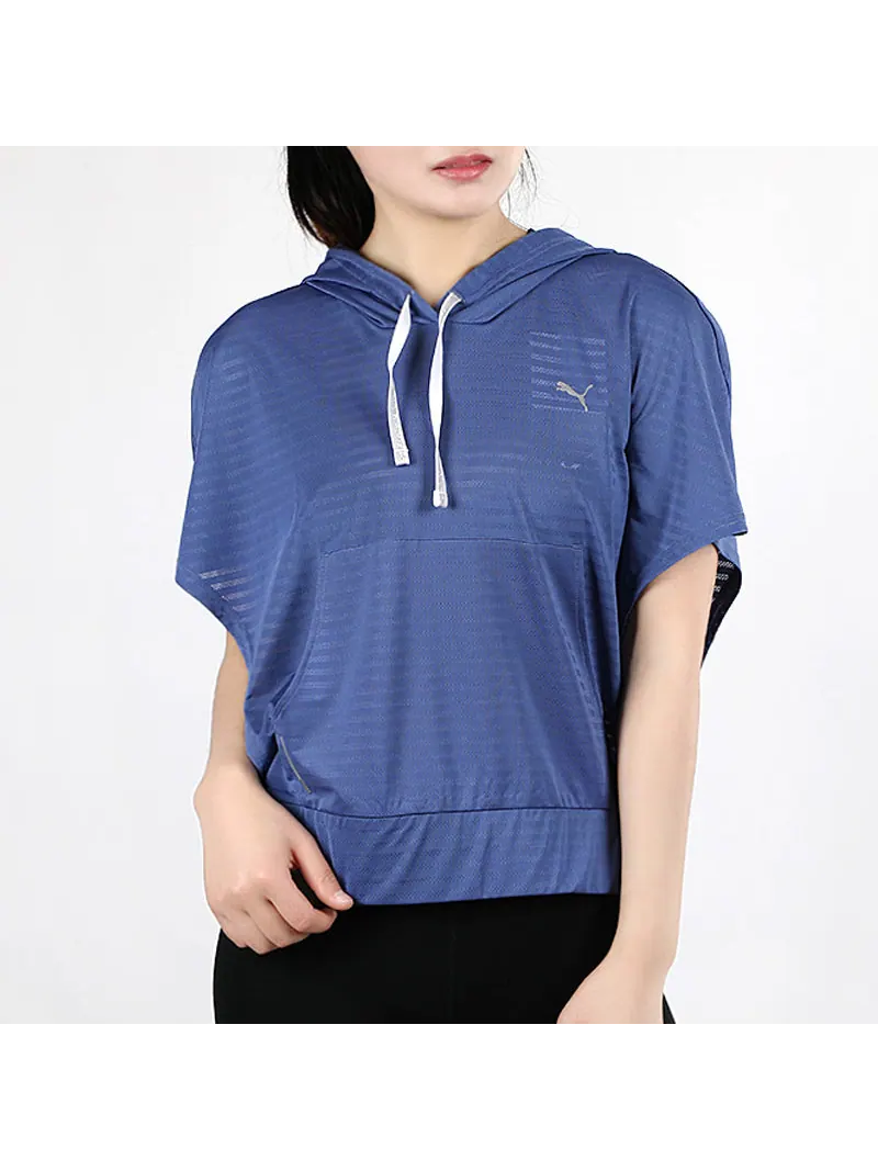 Топ (WMNS) PUMA Neo-Future Hooded Top 'Blue' — изображение 3 из 4, синий