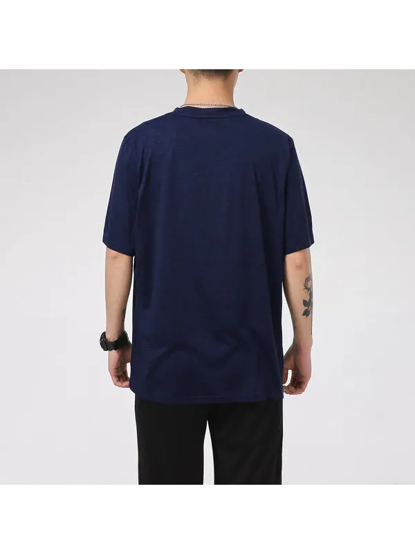 Футболка train favorite heather t-shirt 'navy' Puma — изображение 4 из 4, темно-синий/белый