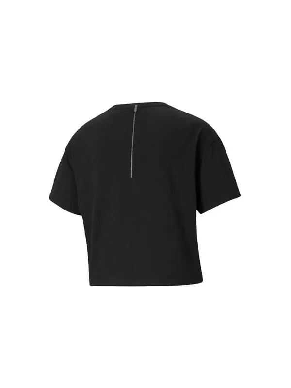 Футболка cooladapt skimmer running t-shirt 'black' Puma — изображение 2 из 4, черный/серый