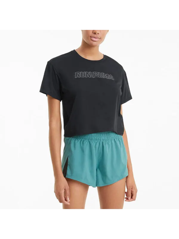 Футболка cooladapt skimmer running t-shirt 'black' Puma — изображение 4 из 4, черный/серый