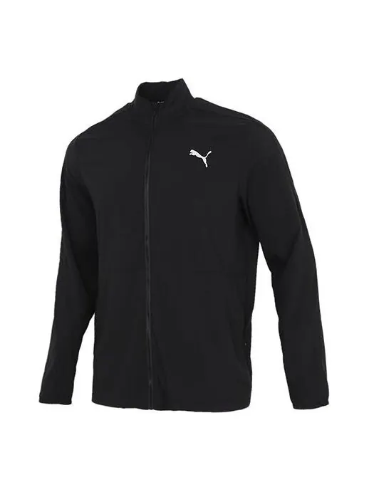Куртка favourite woven running jacket 'black' Puma — изображение 1 из 4, черный/белый