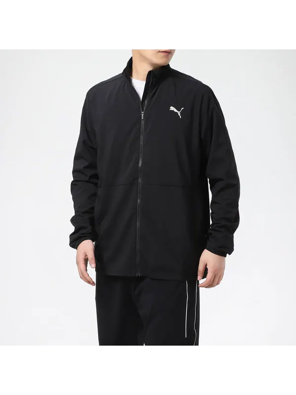 Куртка favourite woven running jacket 'black' Puma — изображение 4 из 4, черный/белый