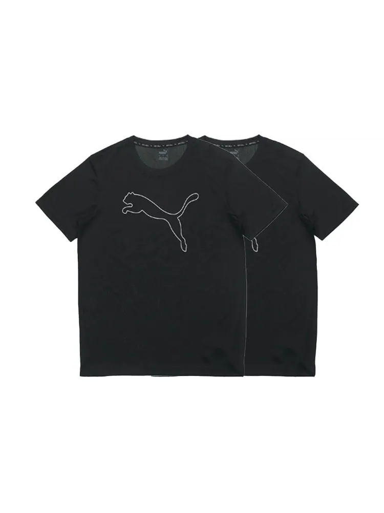 Футболка PUMA Performance Cat Training Tee 'Black' — изображение 3 из 3, черный