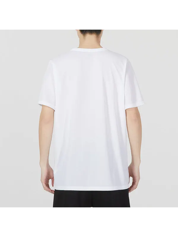 Футболка training logo t-shirt 'white' Puma — изображение 4 из 4, белый/серый