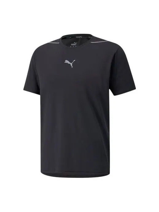Футболка outdoor sports running round neck short sleeve black Puma — изображение 1 из 2, черный