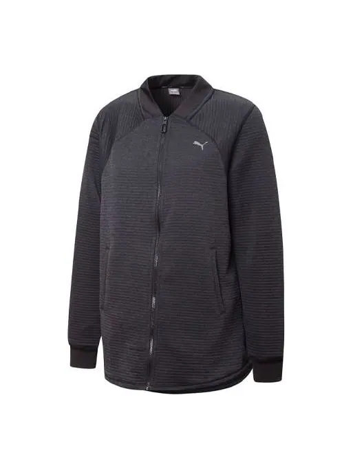 Куртка studio textured knitting jacket black Puma — изображение 1 из 2, черный