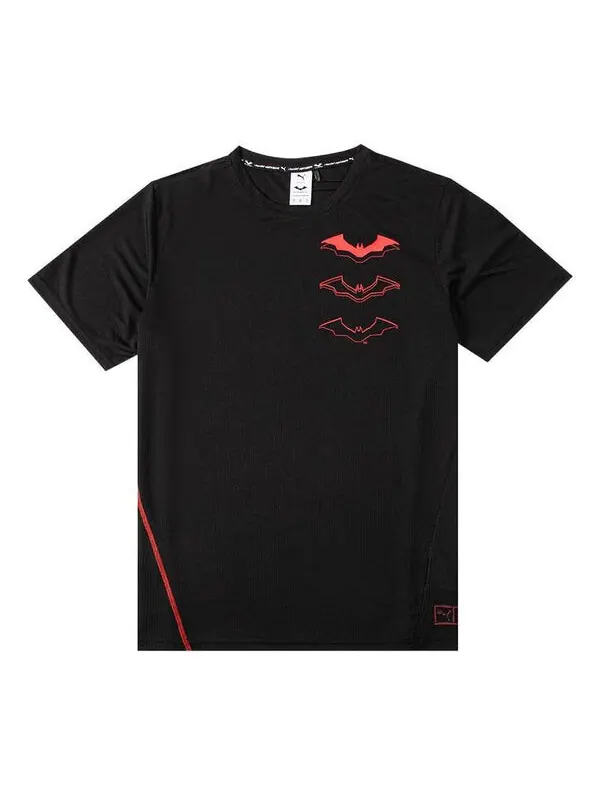 Футболка x batman performance graphic tee 'black' Puma — изображение 1 из 4, черный/красный