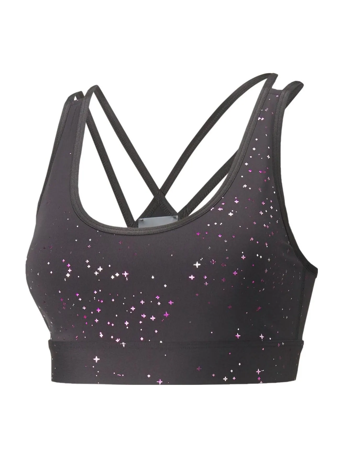 Бюстгальтер (WMNS) PUMA Mid Impact Concept Bra 'Grey' — изображение 1 из 4, серый