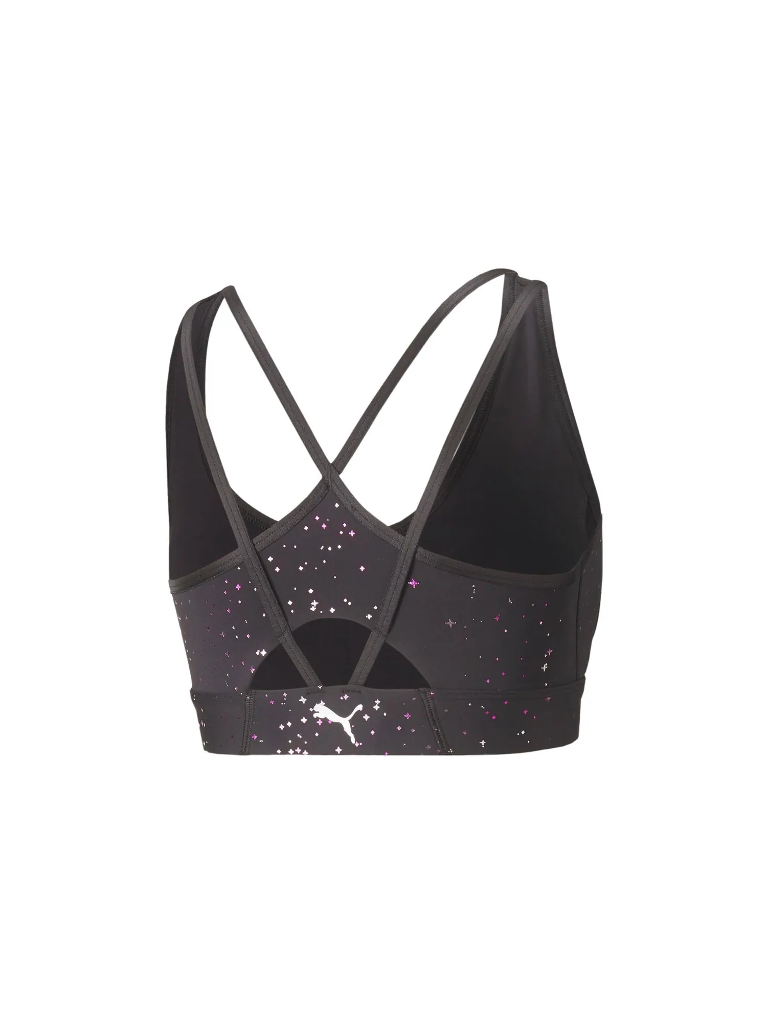 Бюстгальтер (WMNS) PUMA Mid Impact Concept Bra 'Grey' — изображение 2 из 4, серый