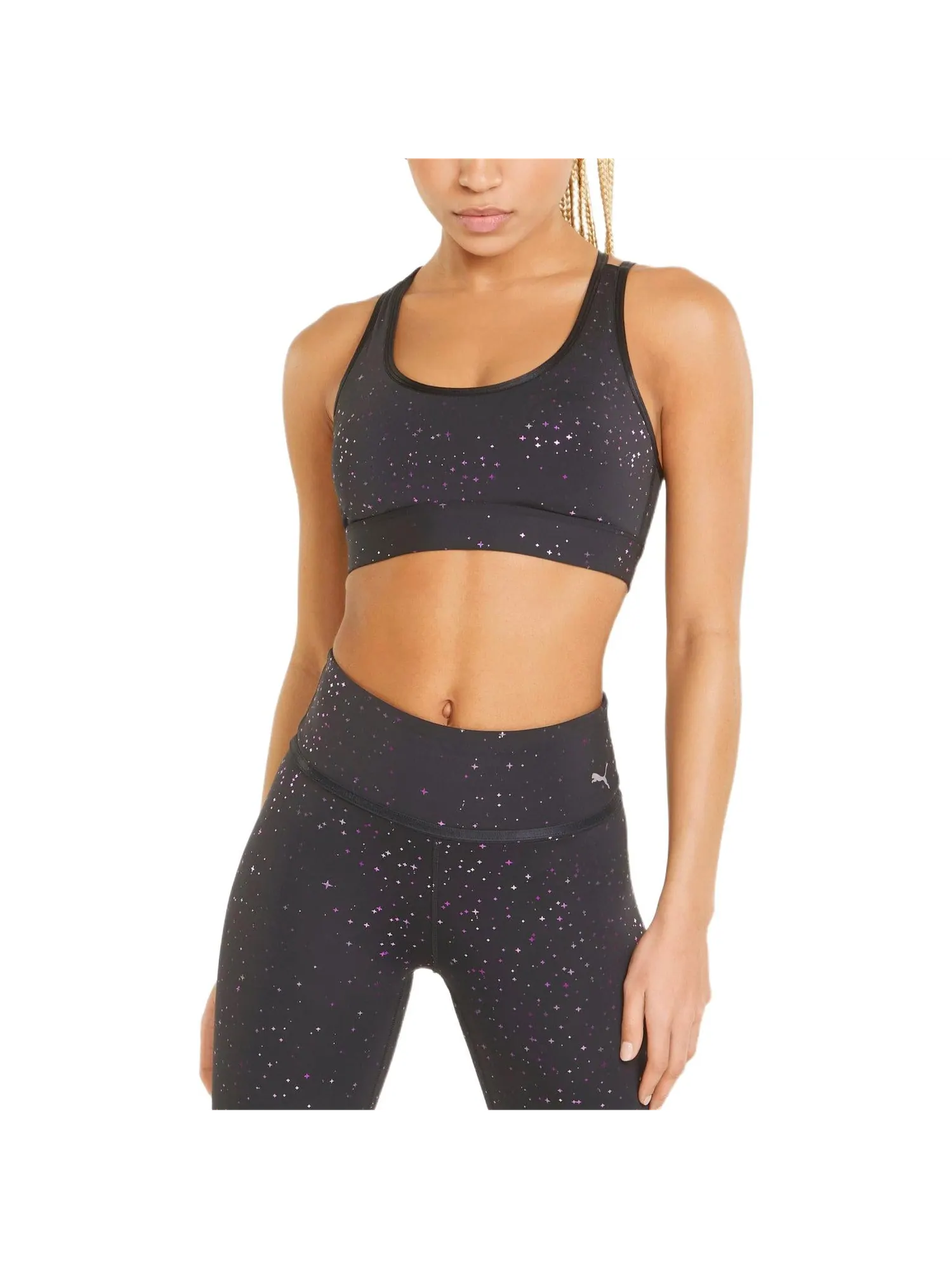 Бюстгальтер (WMNS) PUMA Mid Impact Concept Bra 'Grey' — изображение 3 из 4, серый