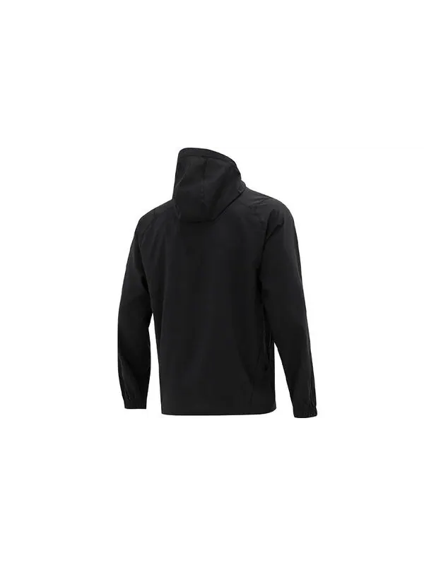 Куртка logo printing hooded solid color jacket black Puma — изображение 2 из 2, черный