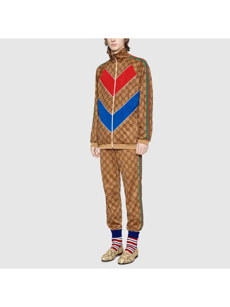 Куртка Gucci GG Plain Knit Jacket, мужская — изображение 2 из 7, коричневый