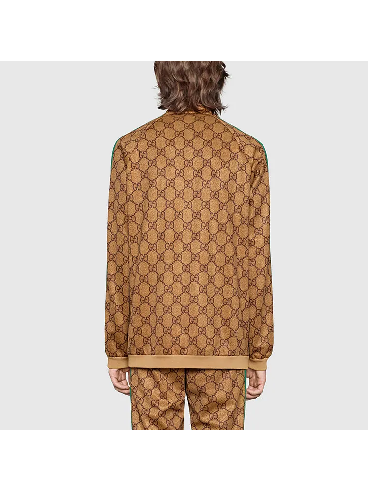 Куртка Gucci GG Plain Knit Jacket, мужская — изображение 4 из 7, коричневый